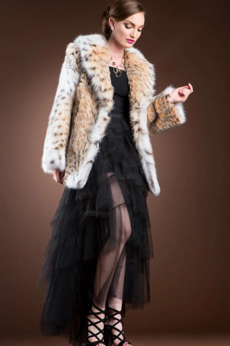 American Lynx Fur Jacket Women Fur Jackets
