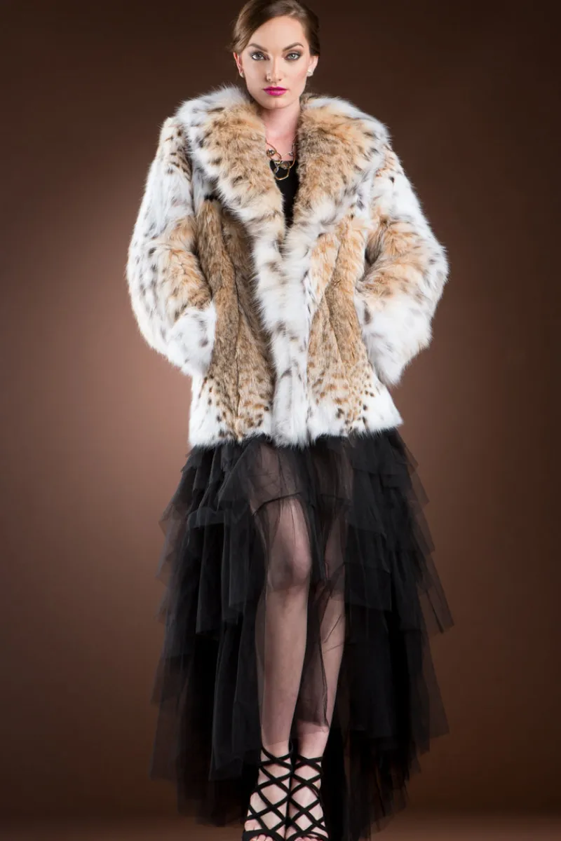 American Lynx Fur Jacket Women Fur Jackets