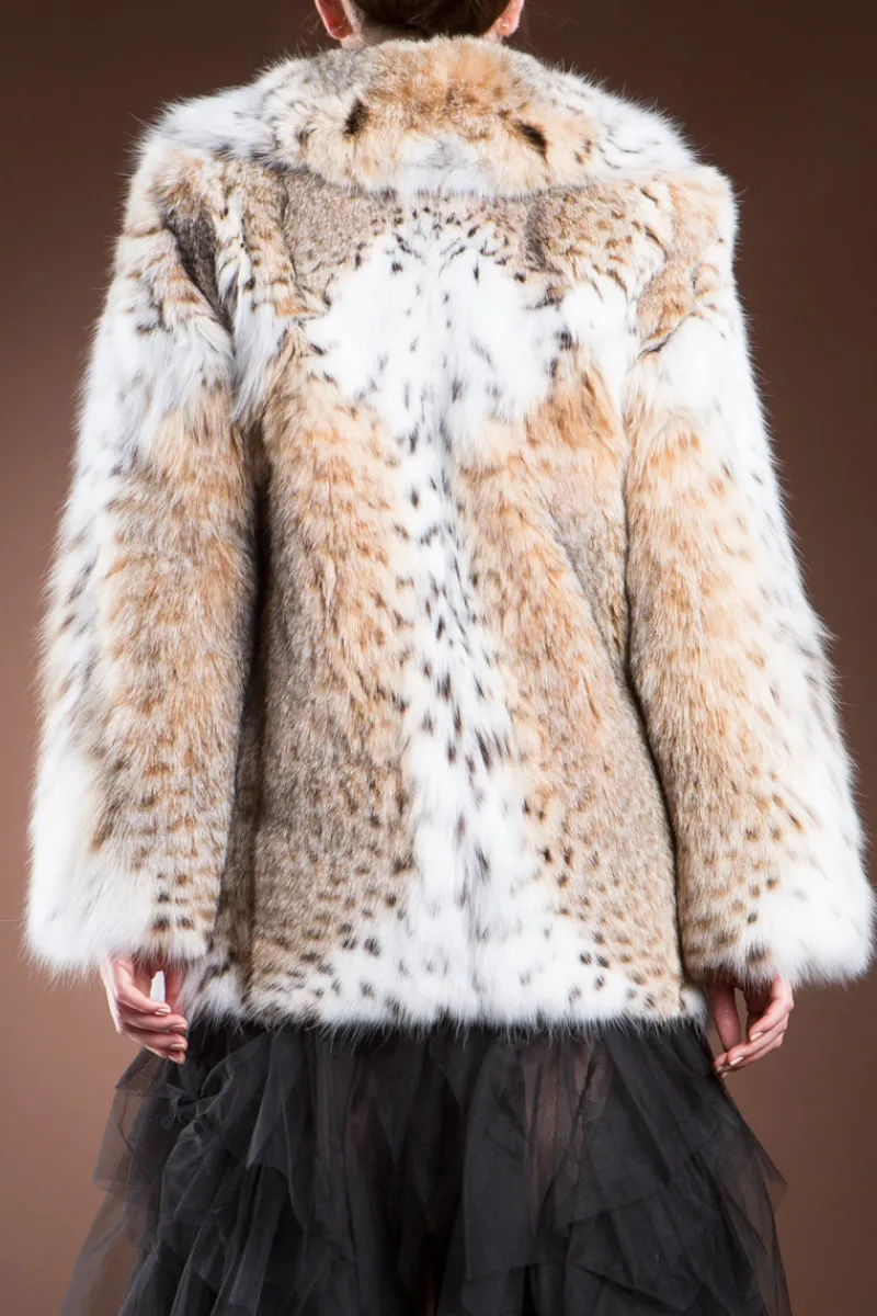 American Lynx Fur Jacket Women Fur Jackets