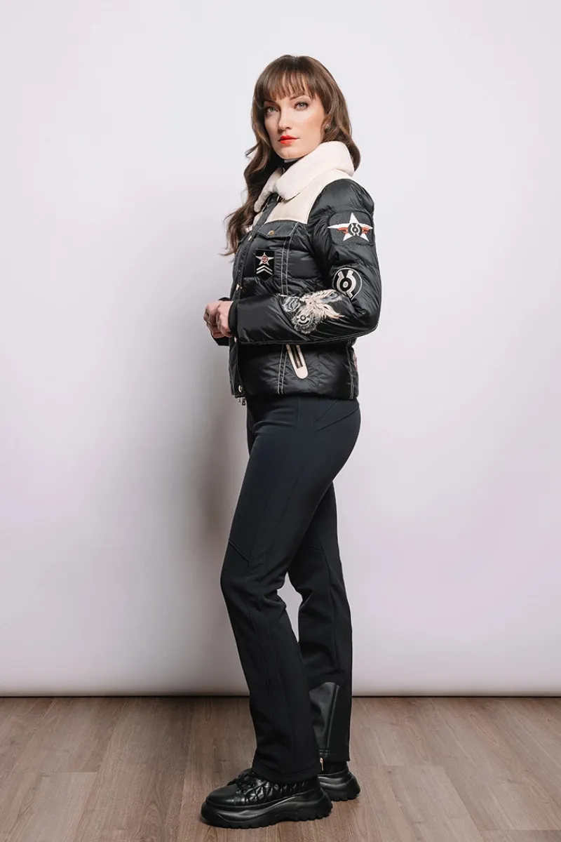 Outlet Amia Heritage Shearling & Down Functional Ski Jacket Women Ski Jackets
