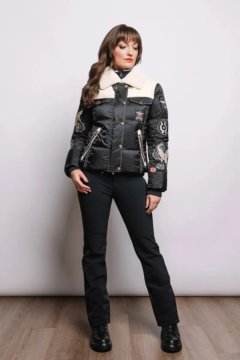 Outlet Amia Heritage Shearling & Down Functional Ski Jacket Women Ski Jackets