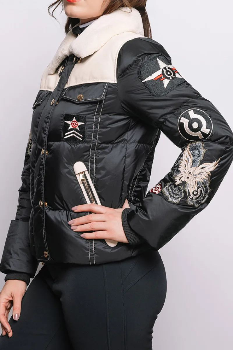 Outlet Amia Heritage Shearling & Down Functional Ski Jacket Women Ski Jackets