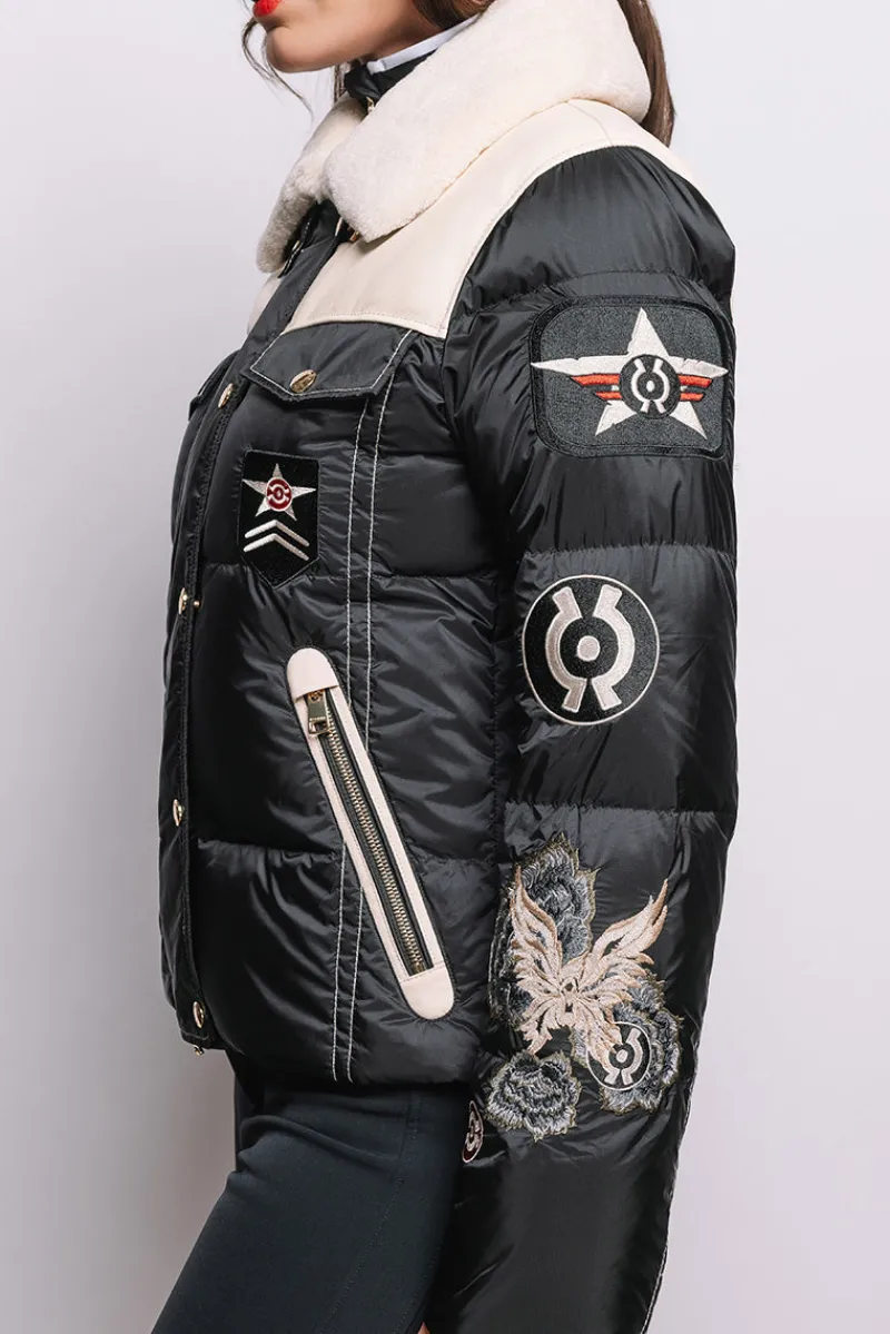 Outlet Amia Heritage Shearling & Down Functional Ski Jacket Women Ski Jackets