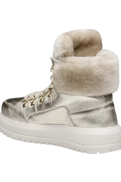 Clearance Antwerp Metallic Leather Shearling Boots Women Après Ski|Boots & Handbags