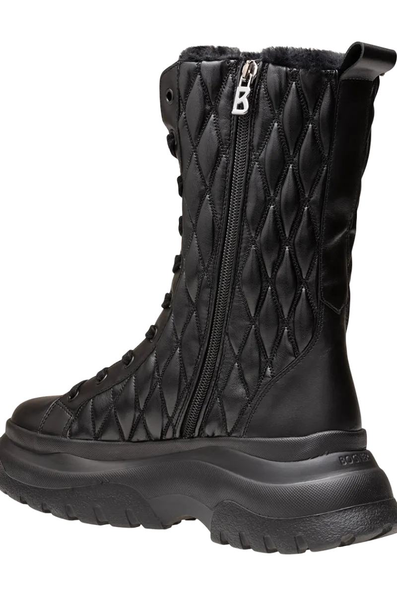 Discount Banff Quilted Side-Zip Lug Sole Shearling Boots Women Boots & Handbags
