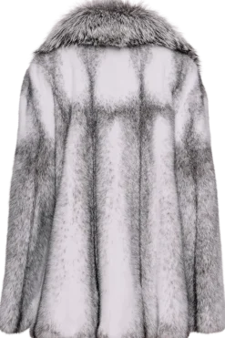 Online Mink Fur Jacket - Silver Fox Shawl Collar Women Fur Jackets