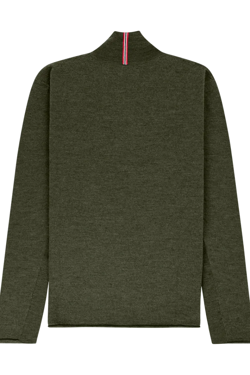 Boiled Wool Half Zip Ski Layers|Après Ski