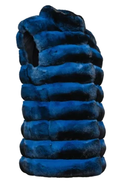 New Bold Colored Horizontal Chinchilla Fur Vest Women Chinchilla|Fur Jackets