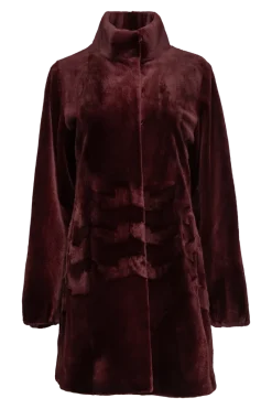 Sale Sheared Patterned Mid-Length Mink Fur Coat Women Mink|Fur Coats