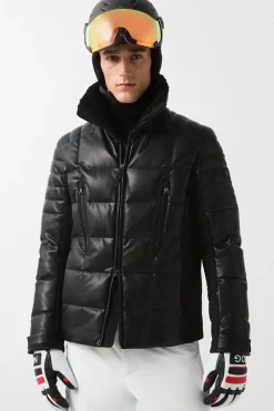 Hot Calem-D Down Sport Leather Ski Jacket Ski Jackets