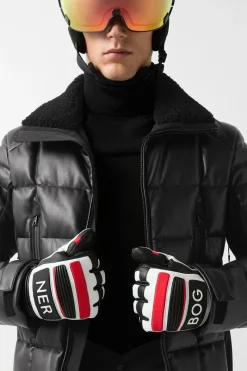 Hot Calem-D Down Sport Leather Ski Jacket Ski Jackets