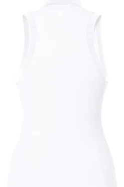 Outlet Caroline Sleeveless Ribbed Polo Top Women All Activewear