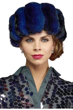 Chinchilla Brim Fur Hat-Sheared Mink Fur Crown Women Hats|Chinchilla