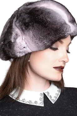 Best Chinchilla Fur Beret Women Hats|Chinchilla