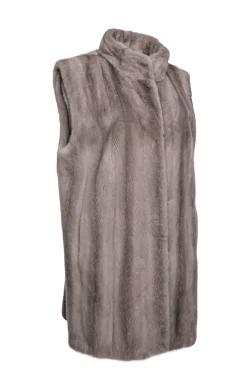 Best Classic Plus Size Vertical Mink Vest Women Mink|Plus Size Furs