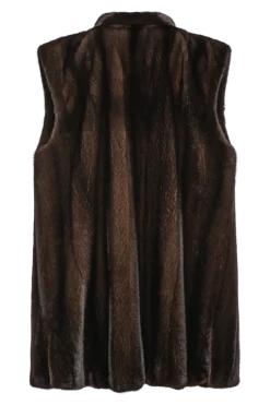 Best Classic Plus Size Vertical Mink Vest Women Mink|Plus Size Furs