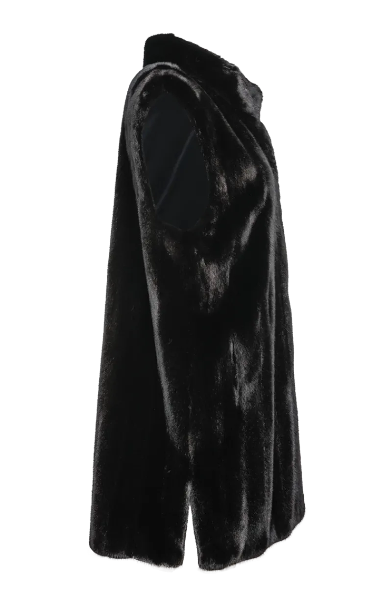 Best Classic Plus Size Vertical Mink Vest Women Mink|Plus Size Furs
