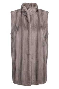 Best Classic Plus Size Vertical Mink Vest Women Mink|Plus Size Furs