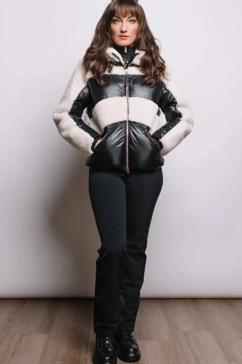 Dana Shearling & Down Ski Jacket Women Ski Jackets