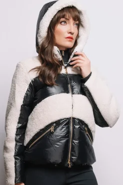 Dana Shearling & Down Ski Jacket Women Ski Jackets