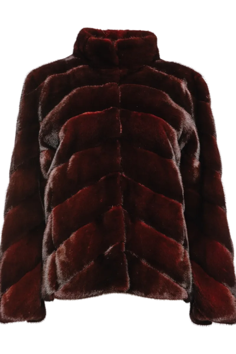 New Directional Mink Fur Jacket Women Fur Jackets