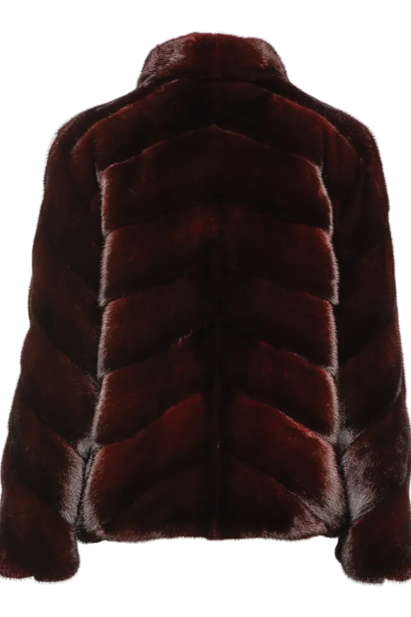 New Directional Mink Fur Jacket Women Fur Jackets