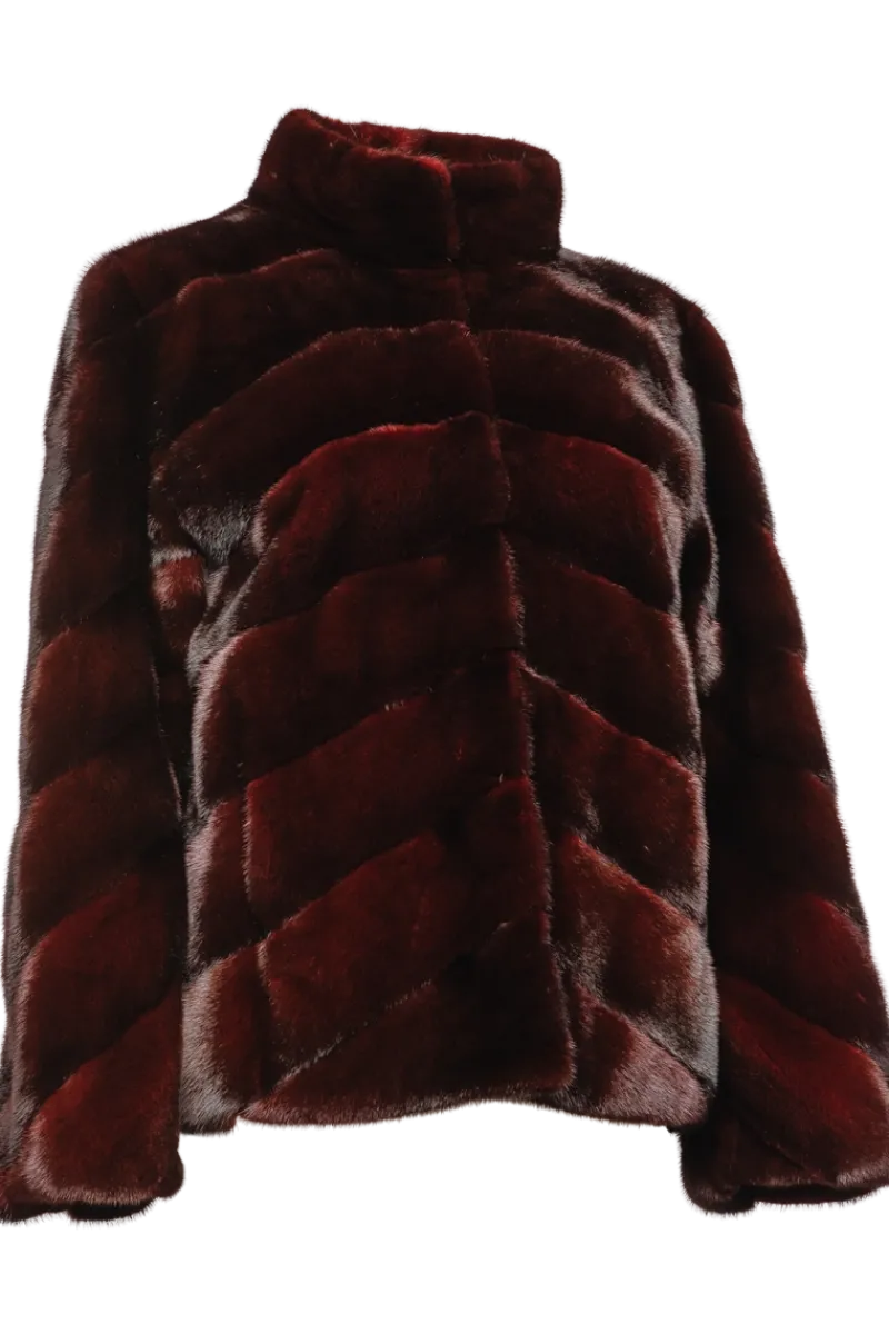 New Directional Mink Fur Jacket Women Fur Jackets