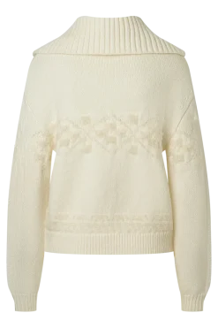 Clearance Elana 1/2 Zip Knitted Wool Sweater Women Ski Layers