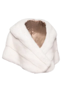 New Elegant - Evening - Horizontal Mink Fur Cape Women Bridal Evening Fur|Mink