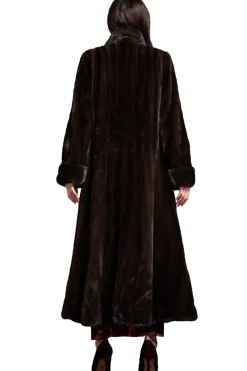 Hot Elegant Mink Flounce Fur Coat Women Mink|Fur Coats