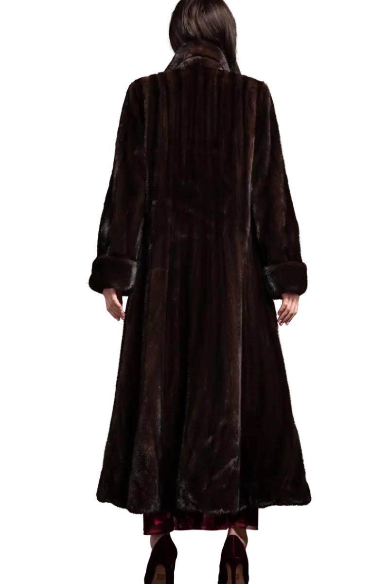 Hot Elegant Mink Flounce Fur Coat Women Mink|Fur Coats