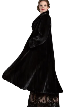 Hot Elegant Mink Flounce Fur Coat Women Mink|Fur Coats