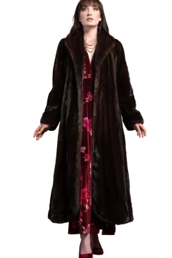 Hot Elegant Mink Flounce Fur Coat Women Mink|Fur Coats