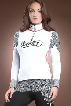 Online Euporia Winter Lace 1/2 Zip Pullover Women Ski Layers