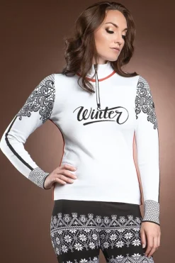 Online Euporia Winter Lace 1/2 Zip Pullover Women Ski Layers