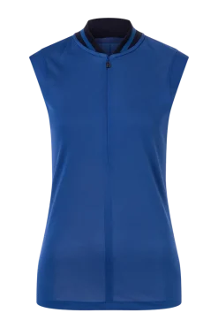New Eva Sleeveless Half Zip Polo Golf Shirt Women All Golf Clothes
