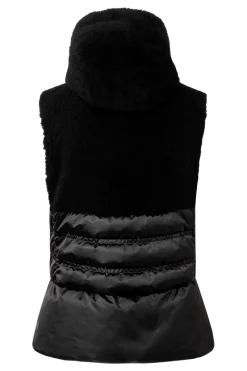 Best Fenna Hooded Shearling & Down Hybrid Vest Women Ski Layers