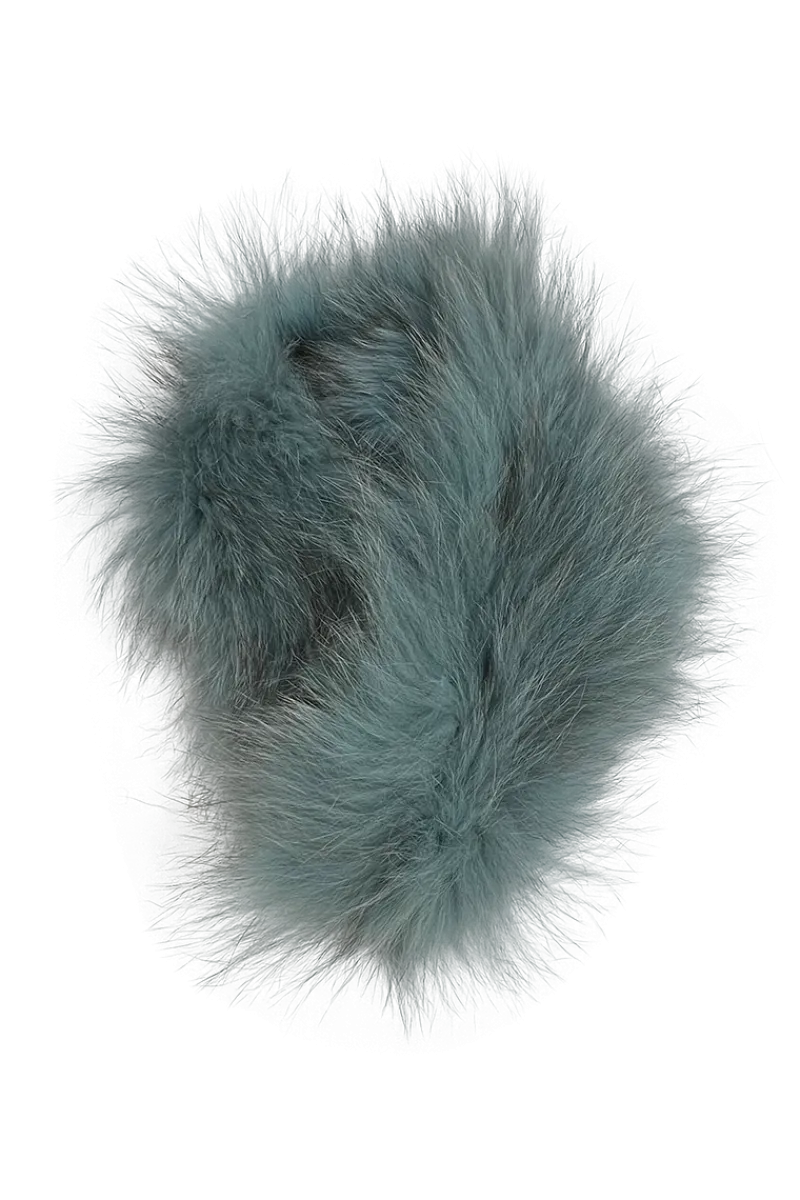 Hot Fox Belly Tricot Fur Collar Women Fox