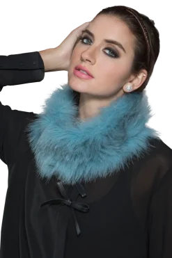 Hot Fox Belly Tricot Fur Collar Women Fox