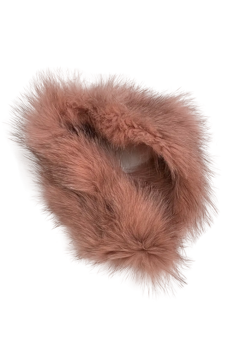 Hot Fox Belly Tricot Fur Collar Women Fox