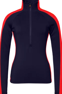 Sale Fuoco Striped Raglan Ski Pully Women Ski Layers