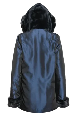 Outlet Hooded Reversible Sheared Mink and Chinchilla Fur Jacket Women Mink|Fur Jackets