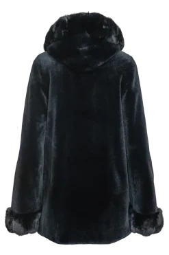 Outlet Hooded Reversible Sheared Mink and Chinchilla Fur Jacket Women Mink|Fur Jackets