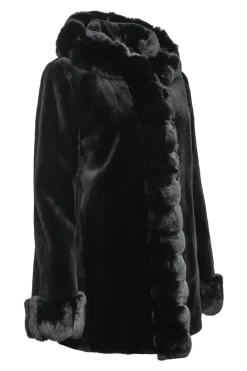 Outlet Hooded Reversible Sheared Mink and Chinchilla Fur Jacket Women Mink|Fur Jackets