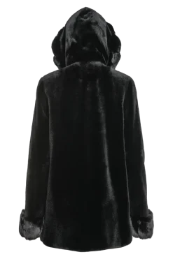 Outlet Hooded Reversible Sheared Mink and Chinchilla Fur Jacket Women Mink|Fur Jackets