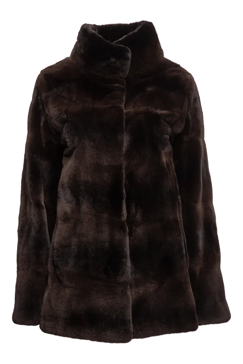 Horizontal Mink Fur Jacket Women Fur Jackets