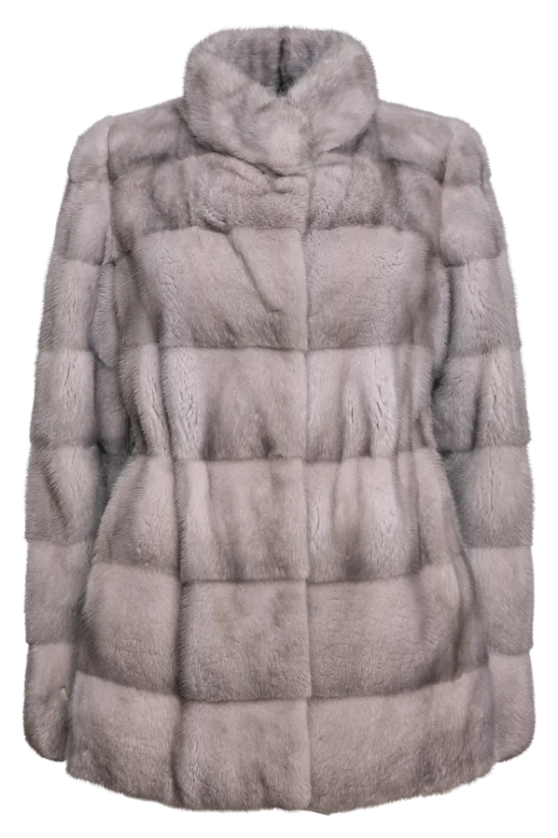 New Horizontal Natural Fur Jacket Women Mink|Fur Jackets
