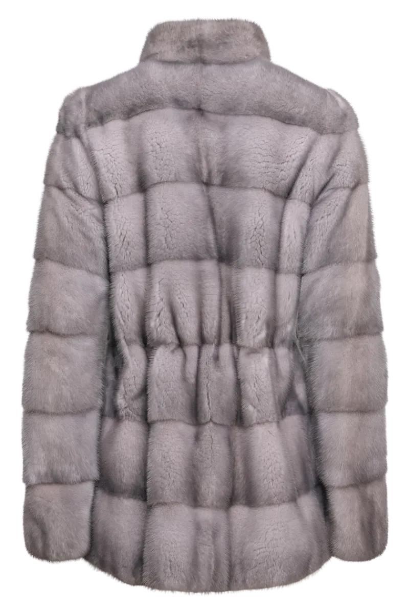 New Horizontal Natural Fur Jacket Women Mink|Fur Jackets