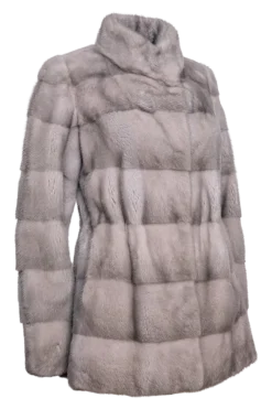 New Horizontal Natural Fur Jacket Women Mink|Fur Jackets