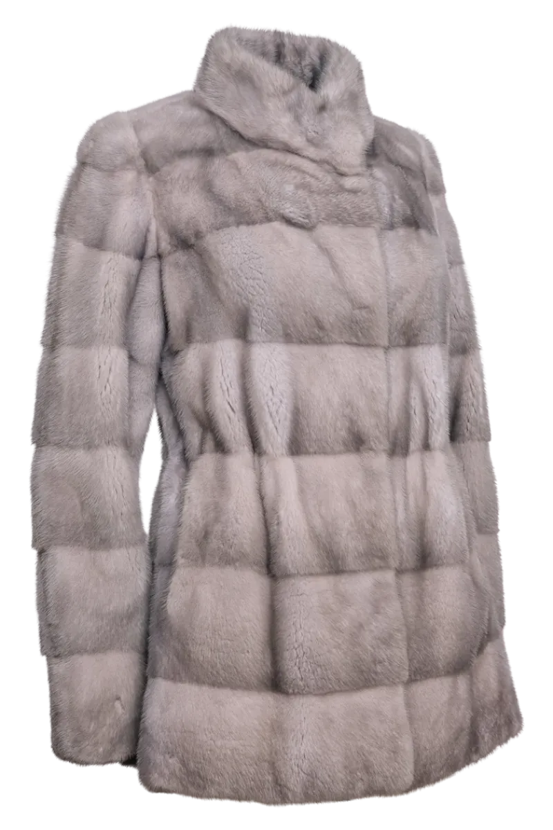 New Horizontal Natural Fur Jacket Women Mink|Fur Jackets